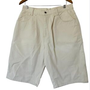 Rodin Kani Style Jeans (90s Vintage) Cream Denim Shorts — Size 34 — New